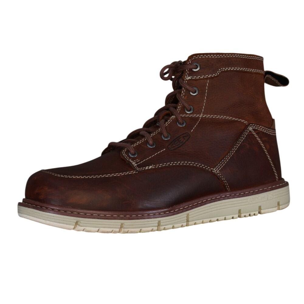 KEEN Utility San Jose 6” Soft Toe Work Boots Men’s 11.5 M Brown Leather EH